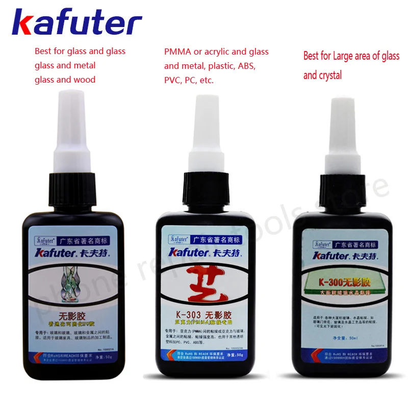 Brand New Strong 50ml Kafuter UV Glue Curing Adhesive K-302 303 300 Crystal Glass and Metal ABS Bonding | Обустройство дома