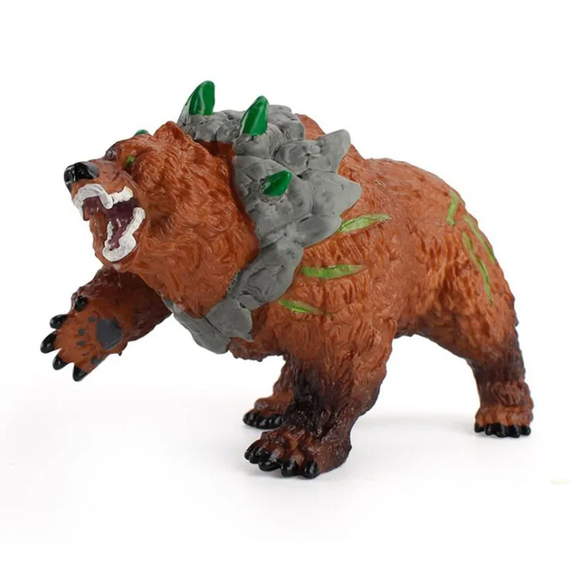 

Детские творческие игрушки древних дикой природы пещерный медведь Модель однотонной статического рев коричневый фигурка медведя рисованн...