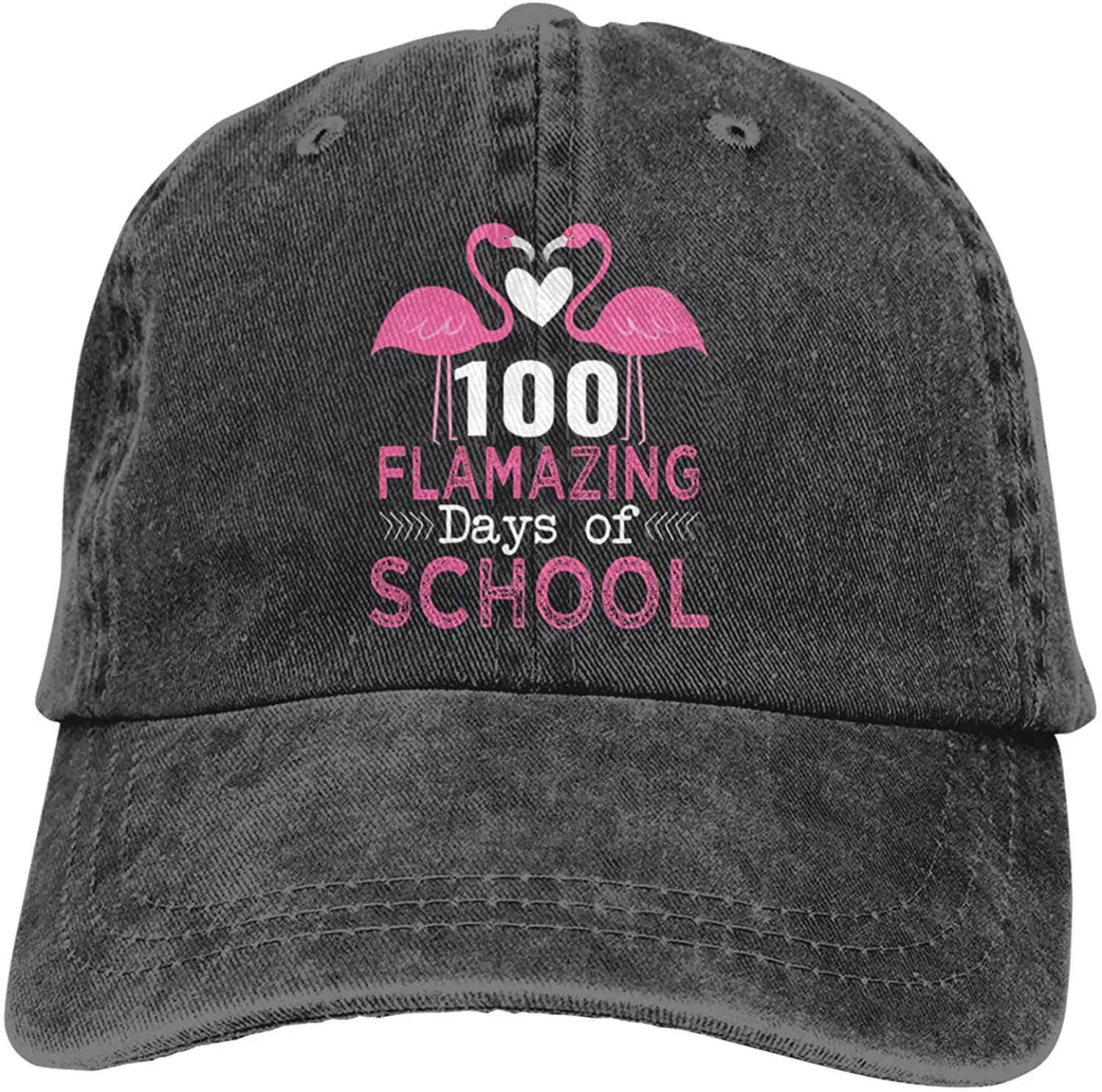 

Flamazing Days of School Unisex Baseball Cowboy Hat Retro Sports Cowboy Hat Adjustable Adult Hat