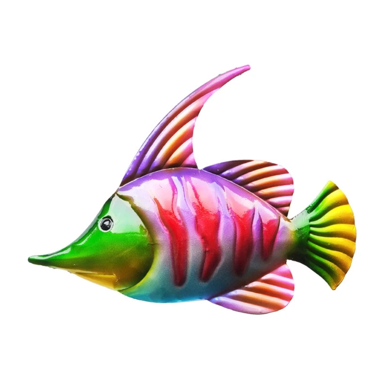 3 шт. декоративные подвесные металлические рыбки в виде радуги | Дом и сад