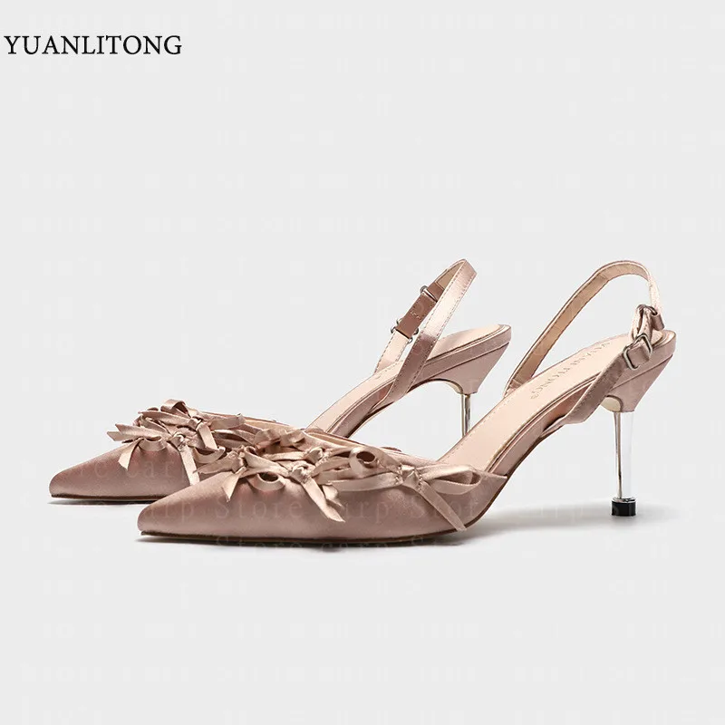 

women's sandal Baotou sandals bowknot fashion documentary shoes heel high point