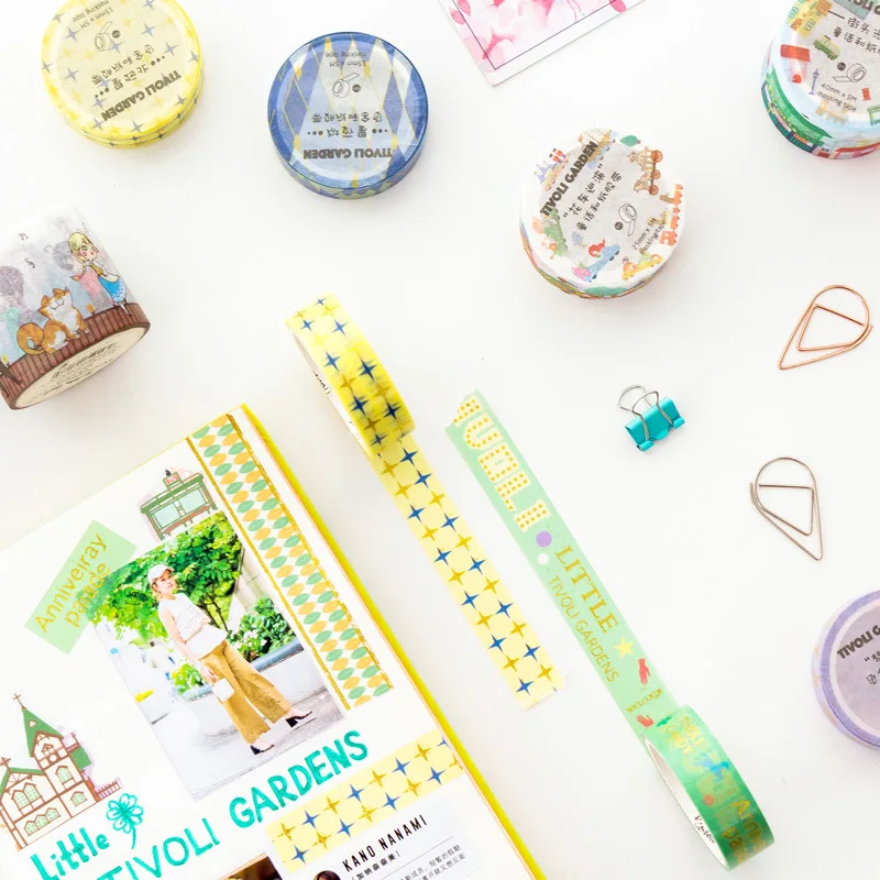 

20 pcs/lot DIY Paper washi tape Tivoli Amusement Park decorative Adhesive Tape/masking tape Stickers