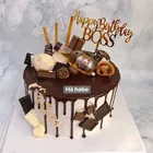 Креативный акриловый Топпер для торта с днем рождения, для взрослых, для вечевечерние, украшения для выпечки, украшения для торта
