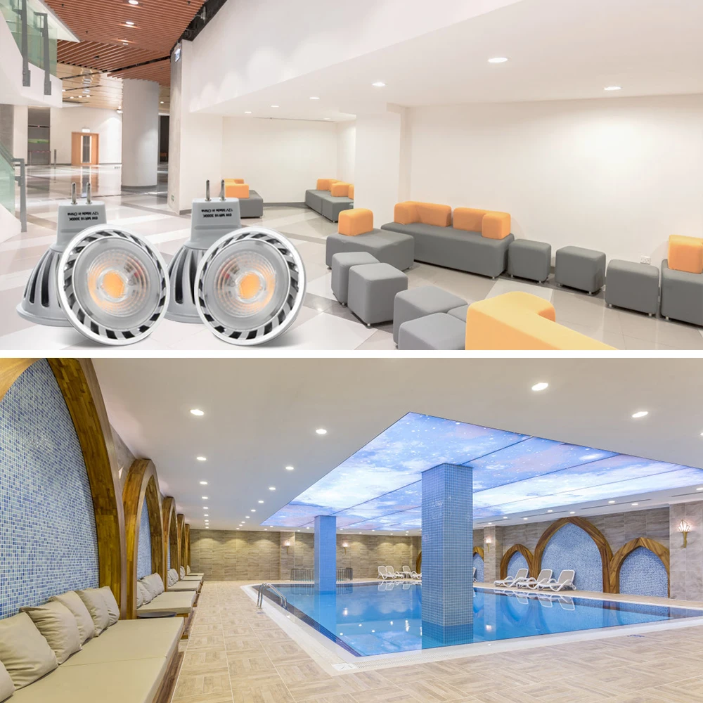 

Warm White High Power Lampada Led MR16 COB 6W Led Cob Spotlight Cool White MR16 12V