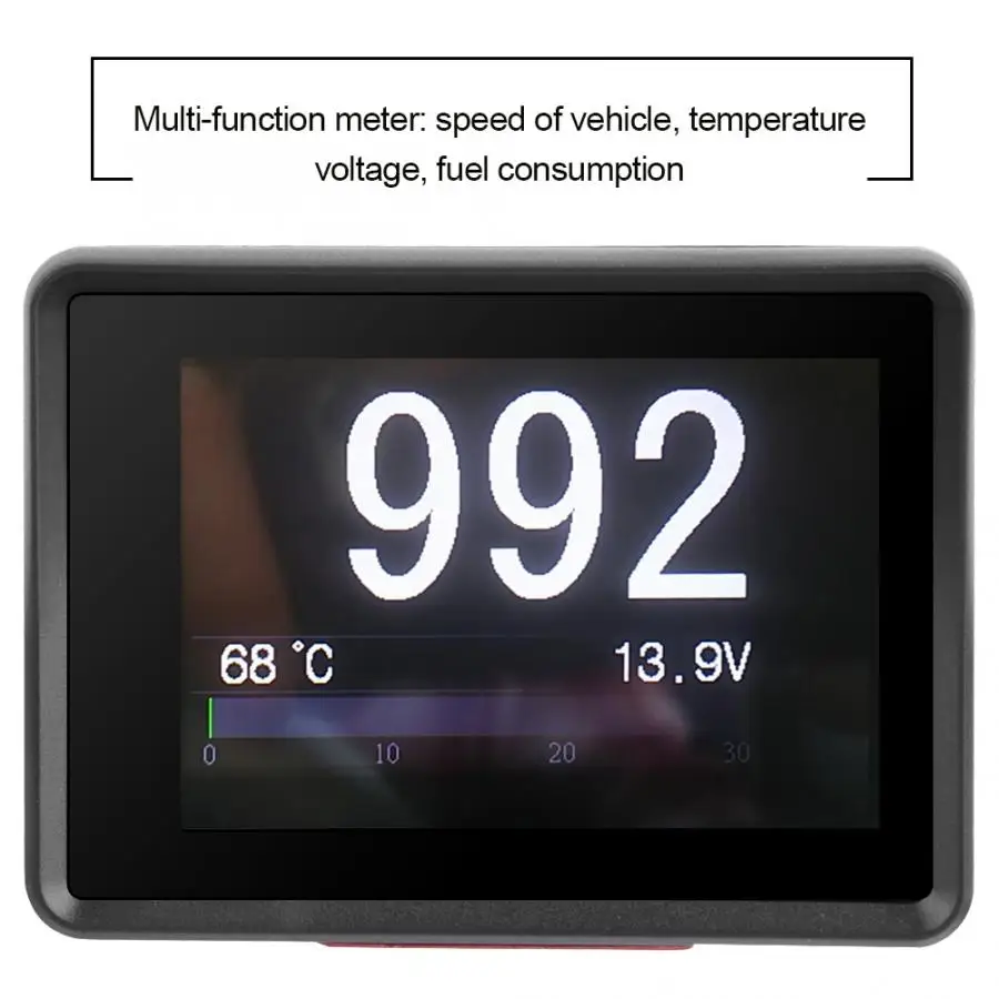 Автомобильный многофункциональный измеритель OBD цифровой температуры