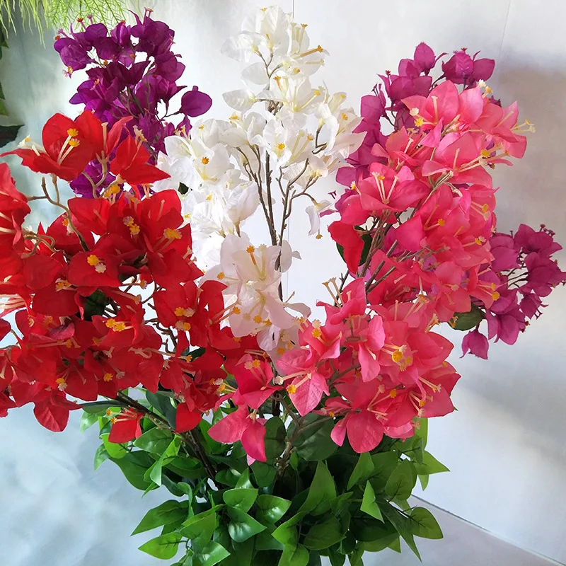 Artificial Flower Silk Cloth Bougainvillea Household Indoor Living Room Hotel Shops Engineering Wedding Party Decoration