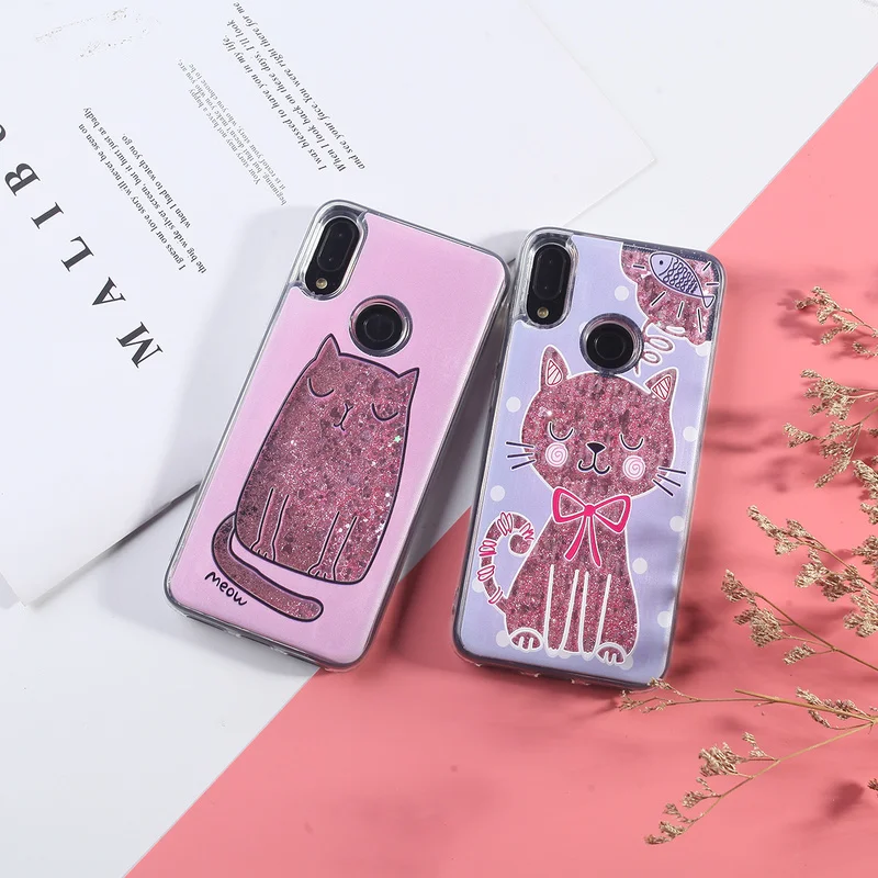 Светлый блестящий чехол для Xiaomi Redmi Note 5 7 Pro 4 mi 8 Plus 4X 4A 5A S2 Coque мягкий Quicksand Dyna c TPU
