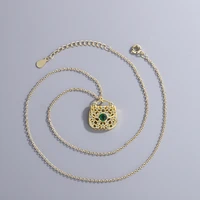 womens new fashion creative pendant necklaces golden handbag shiny crystal zircon stone inlaid charming chain necklaces jewelry