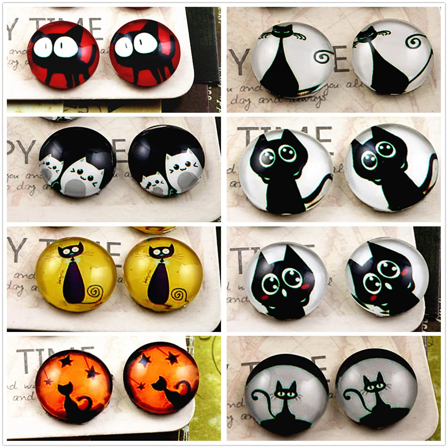 New Fashion 20pcs 12mm Handmade Photo Glass Cabochons | Украшения и аксессуары