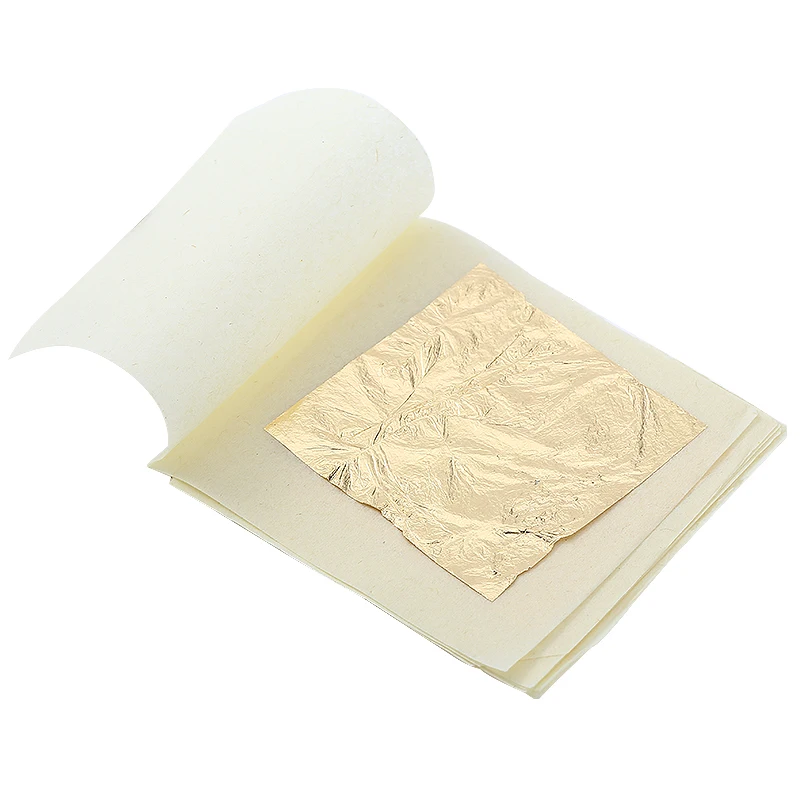 10 листов чистый 24 K лист из золотой фольги анти-старения позолота 43 3x43 3 мм для