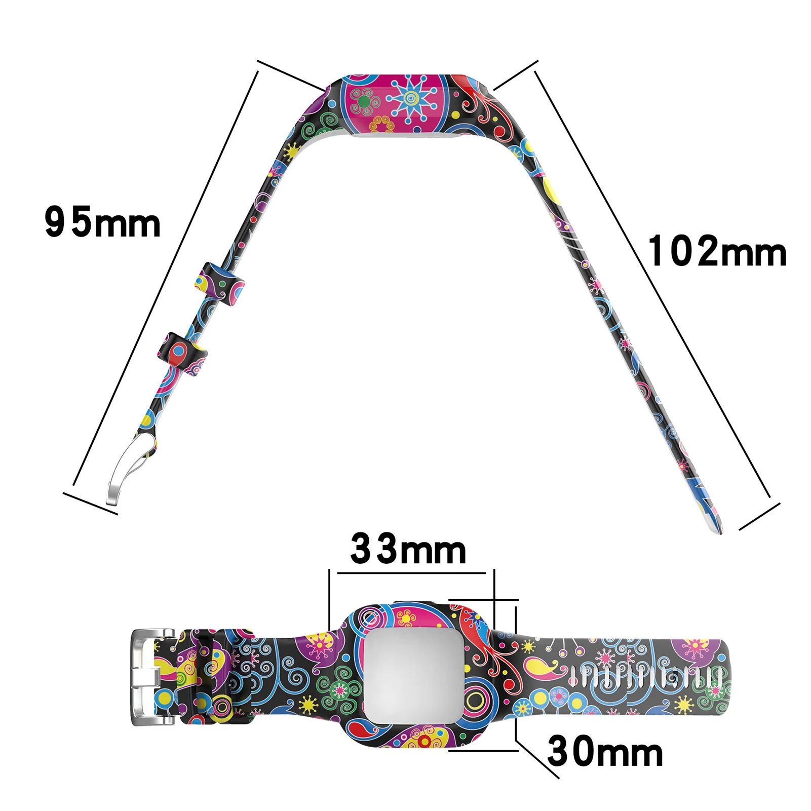 

Colorful Silicone Wrist Strap Band For Garmin Fit JR3 Tracker Watch Quick Release Silicone Easyfit Wrist Band Strap