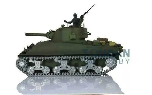 

Heng Long 1/16 6.0 Upgraded M4A3 Sherman RC Tank 3898 360 Turret Metal Track