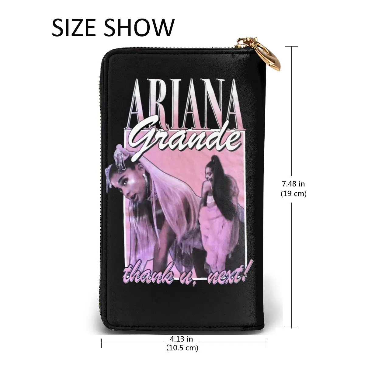 

Ariana Grande Sweetner World Tour new men's and women's smart leather wallet credit card bank card bag. Long mobile wallet
