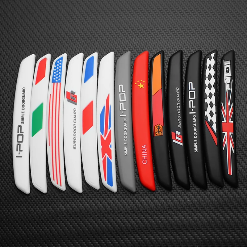6PCS Auto Car Door Guard Edge Protector Door Anti-collision Sticker Rear View Mirror Anti-scratch Protector Door Trim Accessorie