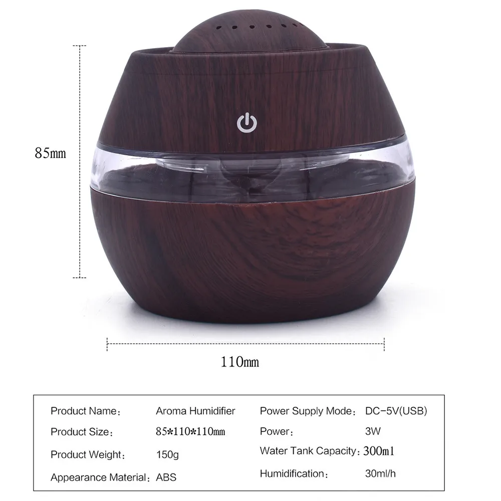 

2021 New USB Mini ultrasonic humidifie Air Aroma Essential Oil Diffuser LED Ultrasonic Aroma Aromatherapy Humidifier