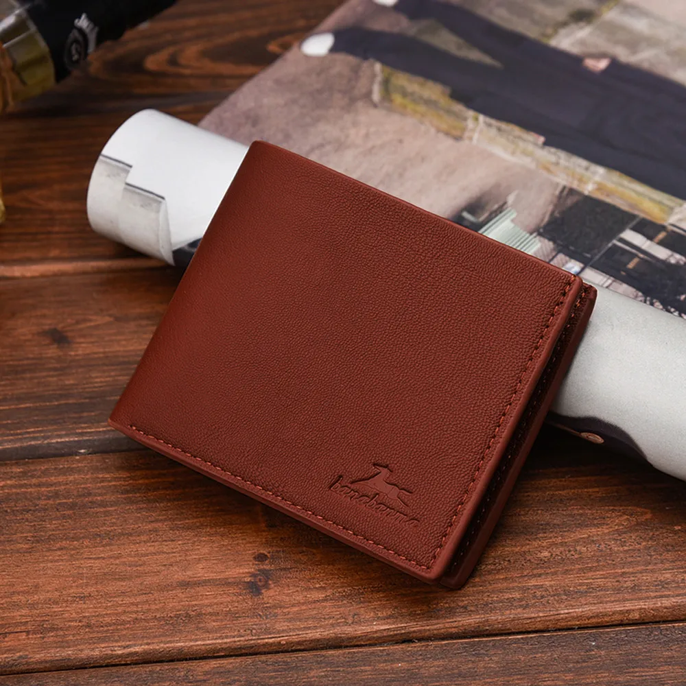 30 # Лидер продаж мужской однотонный винтажный кошелек с рисунком личи несколько