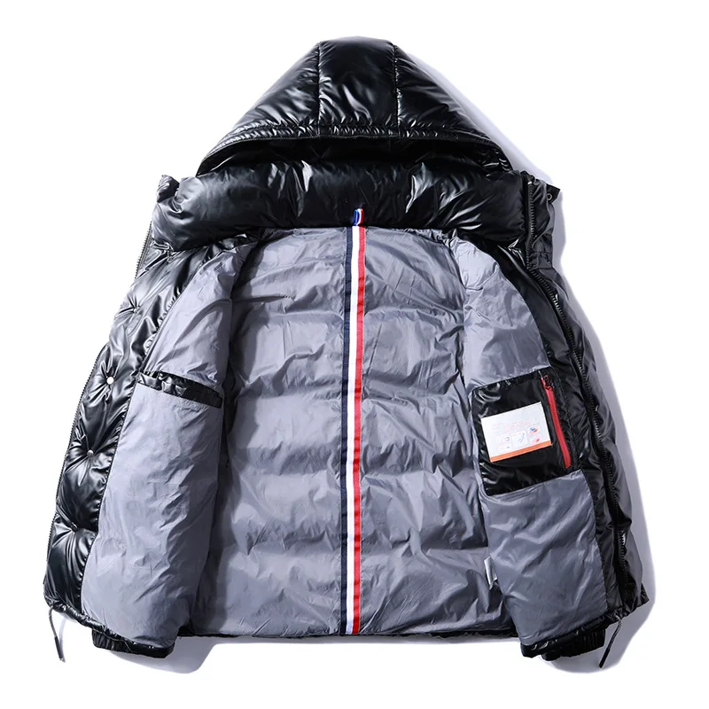 Женская Стеганая куртка серебристый пуховик с хлопковой подкладкой в стиле панк