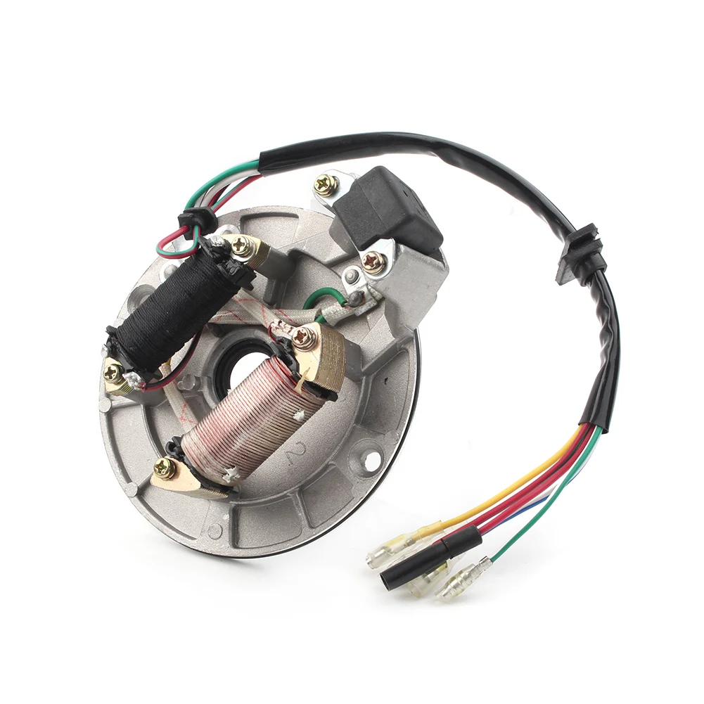 Magneto Stator Plate 70cc 90cc 110cc 125cc Dirt Bike ATV Go Kart Chinese 2 Coil | Motorcycle Ignition