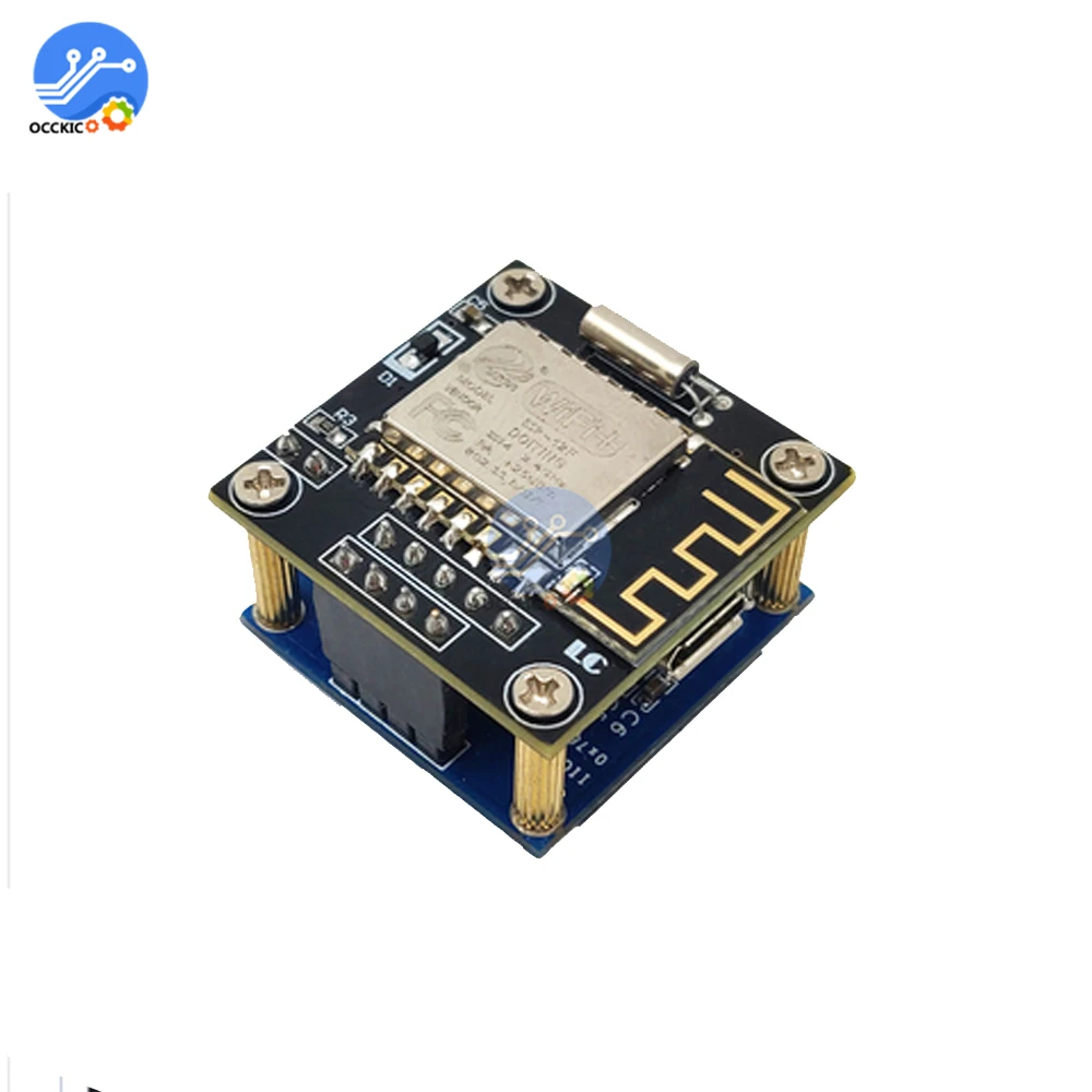 ESP8266 0 96 дюймовый OLED дисплей модуль WiFi часы ЖК экран ESP 12F DIY прогноз погоды IIC I2C