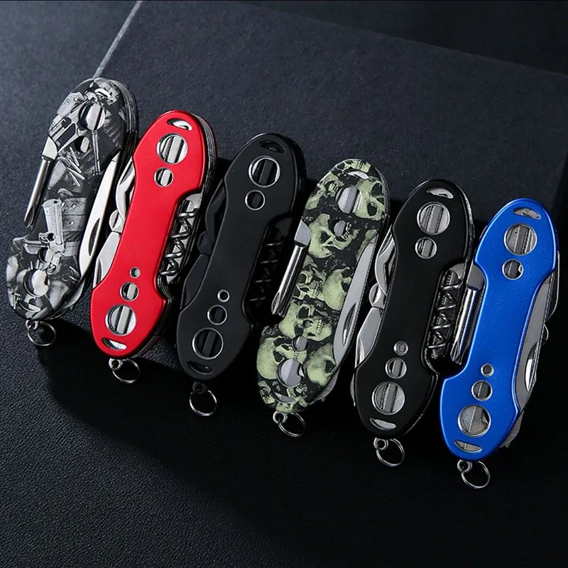 11 в 1 Многофункциональный нож для выживания на природе многоцелевой инструмент