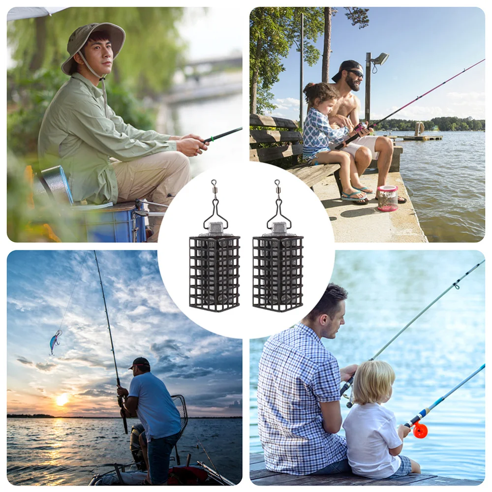 

4PCS Fishing Bait Cage Lure Cage Premium Durable Sturdy Fishing Bait Cage