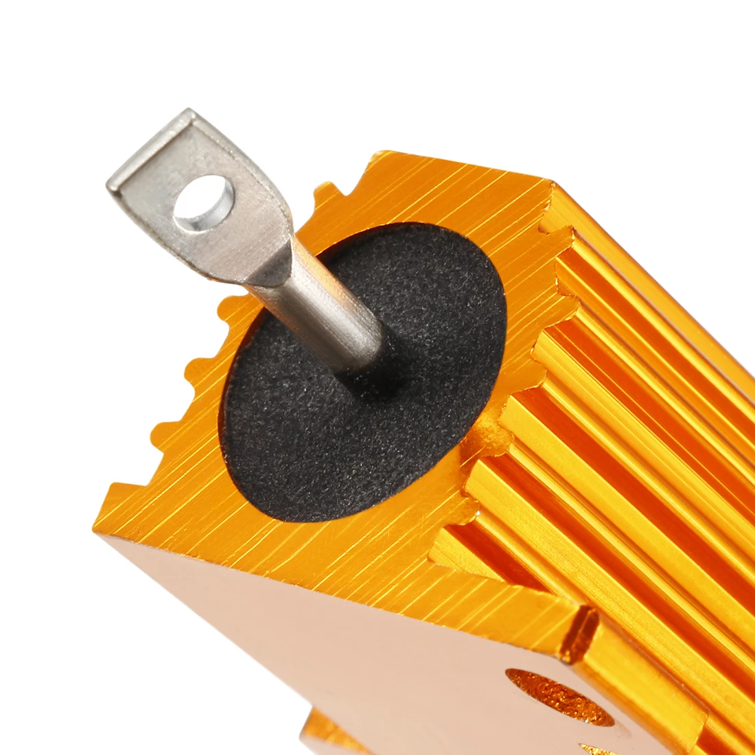 

uxcell 25W 50 Ohm- 800 Ohm Aluminium Housing Frame Mount Wirewound Power Resistors Gold 1pcs 400 Ohm