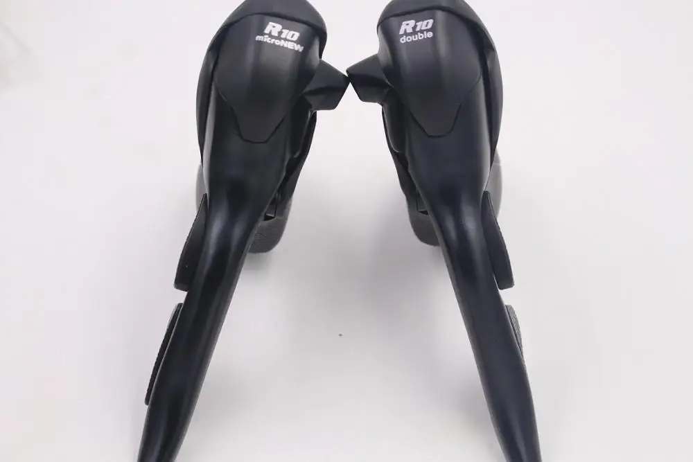 1 pair 10 speeds Micronew дорожный велосипед STI рычаги, 2x10 скоростей, черный для shimano 10 скоростей s - Цвет: 1 pair 10 speeds