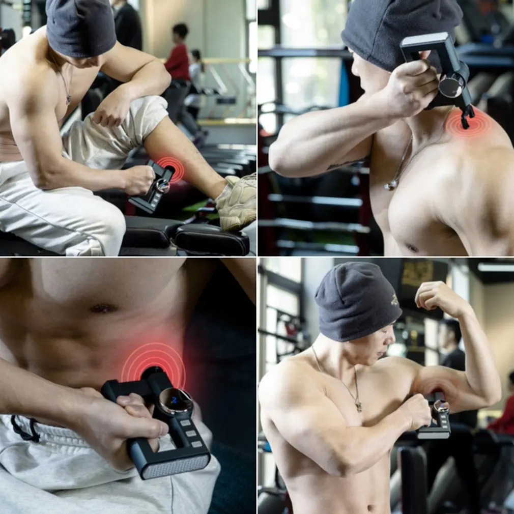 

Mini Hot Compress Muscle Relaxation Fascia Massager With Heat Pressure Function Electric Deep Tissue Massager