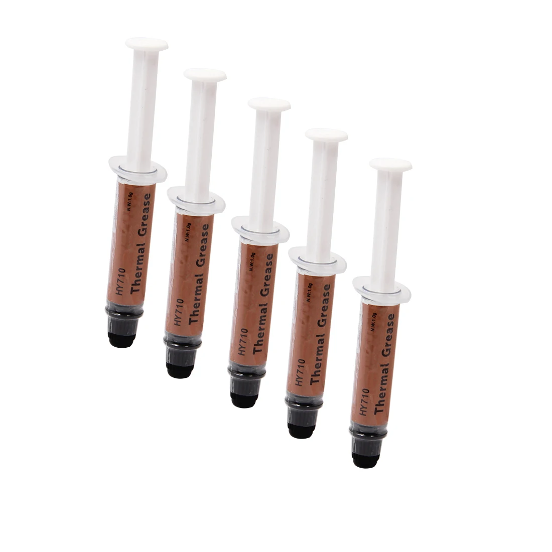 HY710 1g Silver Thermal Conductive Grease Paste 5pcs/lot Compound Silicone grease Short needle For CPU Chipset Cooling 3.17W | Компьютеры