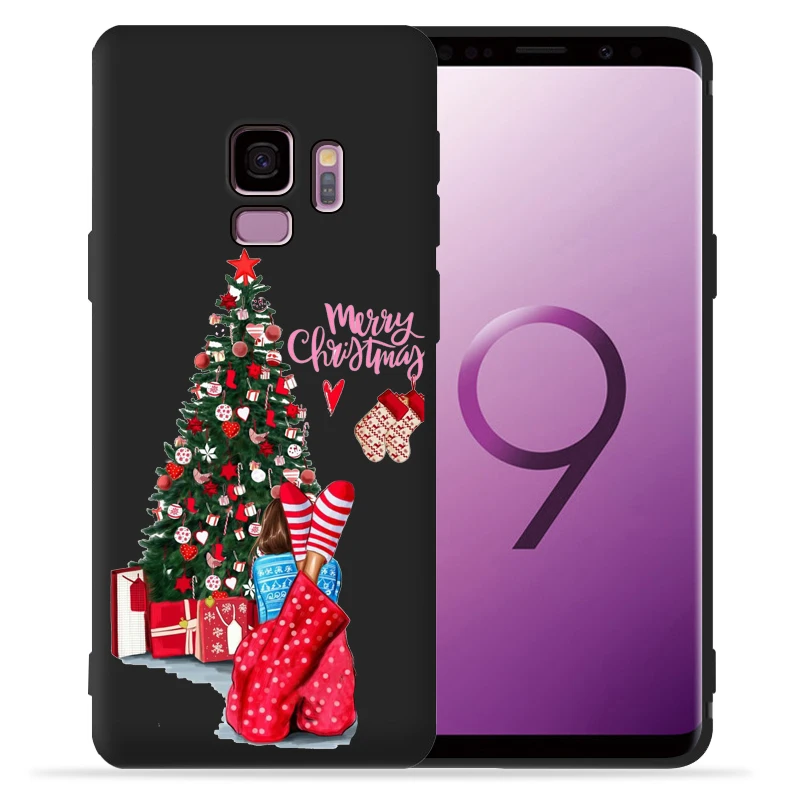 Рождественский Модный чехол для девушек samsung Galaxy S9 S8 S10 Plus S7 S6 Edge Lite Note9 8 10 Pro Funda Etui |