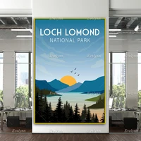 loch lomond poster loch lomond print scotland poster scotland print highlands posterhome decor canvas wall art prints gift