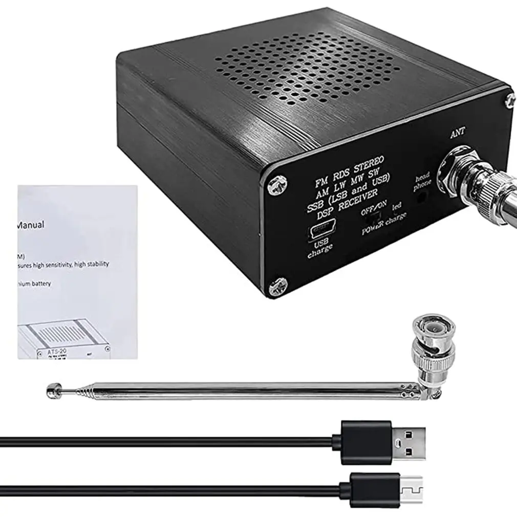 

Si4732 Receiver Full-band Radio Portable Radio Recorder Built-in Battery With Speaker Antenna And Aluminum Alloy Shell