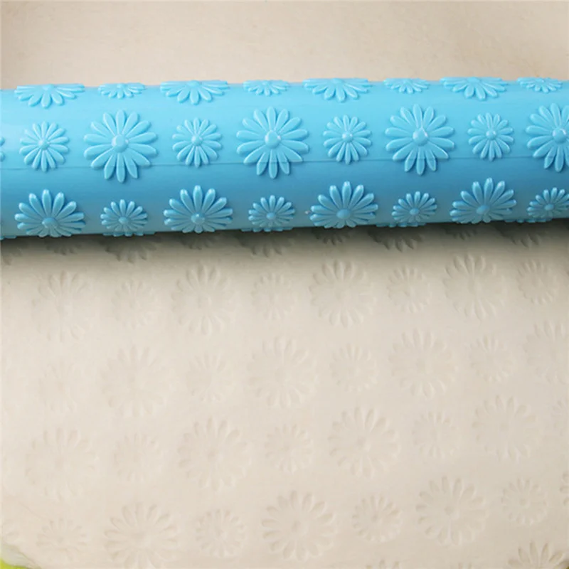 Снежинка пластиковые узорные тиснения Скалка инструменты для украшения тортов