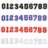 10 types digital number series for clothes iron on embroidered patches for hat jeans sticker sew on diy ironing patch decor