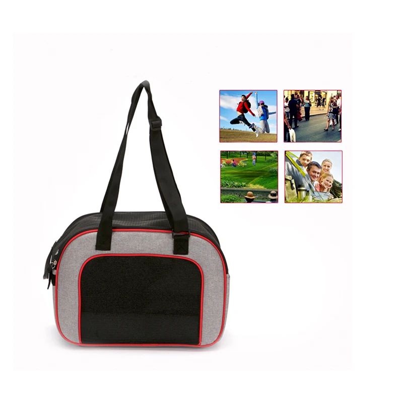 Portable Dog Cat Carrier Bag Pet Puppy Travel Bags Breathable Mesh Small Outgoing Pets Handbag | Дом и сад