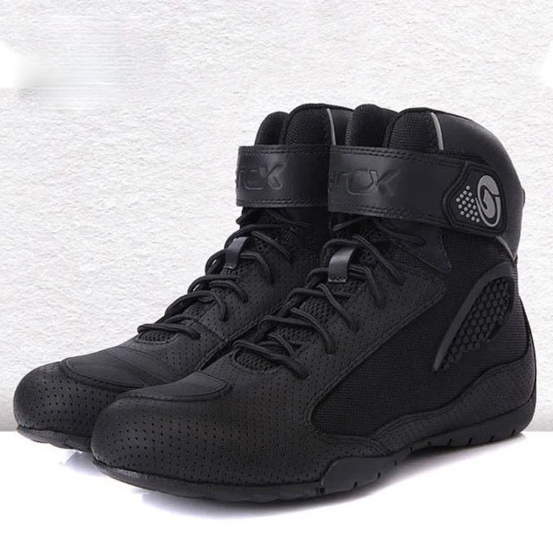 

Ботинки для верховой езды летние мотоциклетные ботинки для верховой езды локомотивные мужские гоночные ботинки защитные ботинки дышащие противоосенние