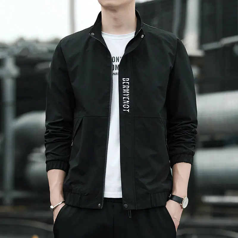 

Men's spring coat 2021 new spring and autumn leisure large size young men's jacket baseball jacket men's jacket