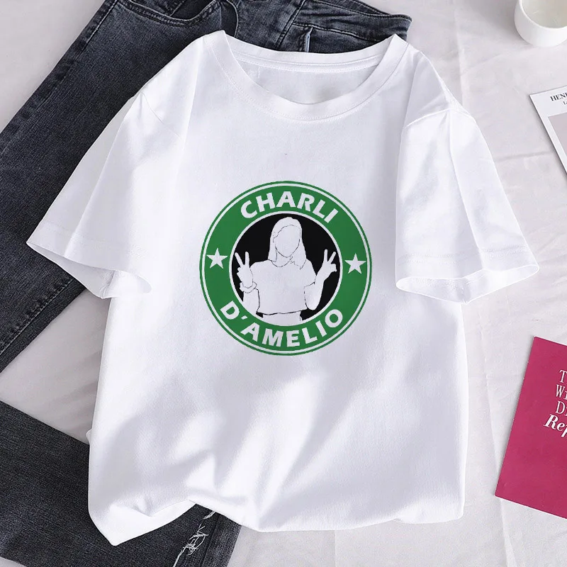 

Summer milk tea coffee beverage Fashion Women Tshirt Coffee Letter lovely pink printing Casual O-neck Female Tee Shirts Tops