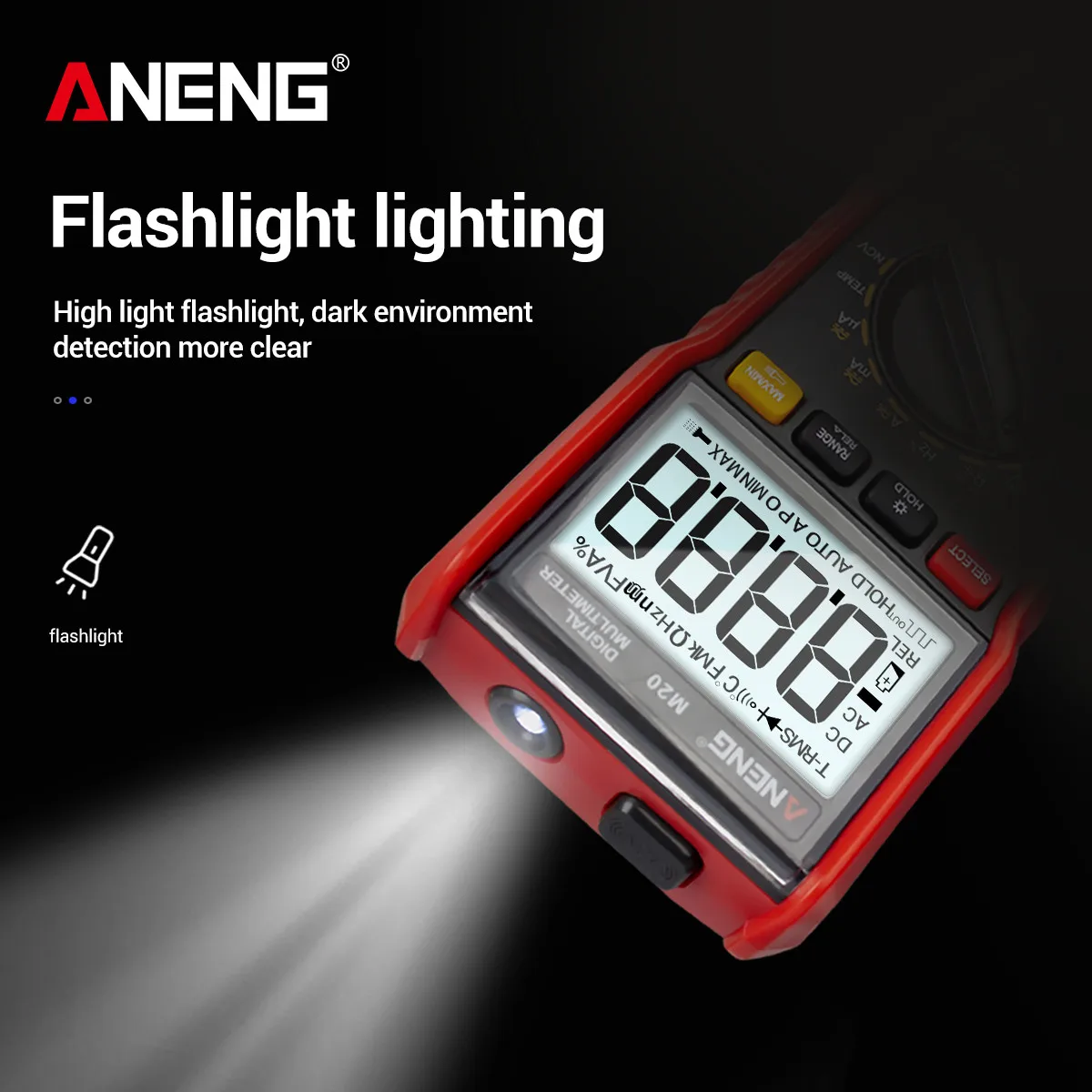 ANENG M20 мультиметр цифровой тестер 6000 отсчетов digital multimeter цифровой Мультиметр токовые клещи transistor tester esr тестер транзисторов амперметр автоматический dc dc мультиметры цифровые конденсатор тестор