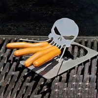 1pc stainless steel bbq steel hot dog marshmallow roasters campfire skewer stickfork bake pan bbq tools fire roasting stick