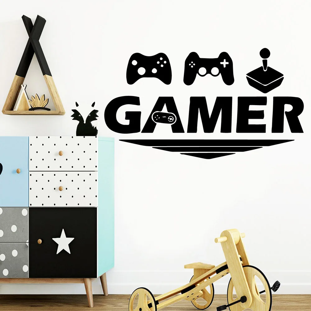 

Exquisite gamer Wall Art Sticker Modern Wall Decals Vinyls Stickers For Baby Kids Rooms Decor Decoration Accessories Murals