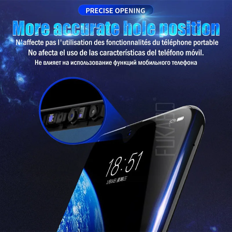 25D HD экран протектор для самсунг Samsung Galaxy A50 A70 S10 S9 S8 Plus Гидрогелевая защитная