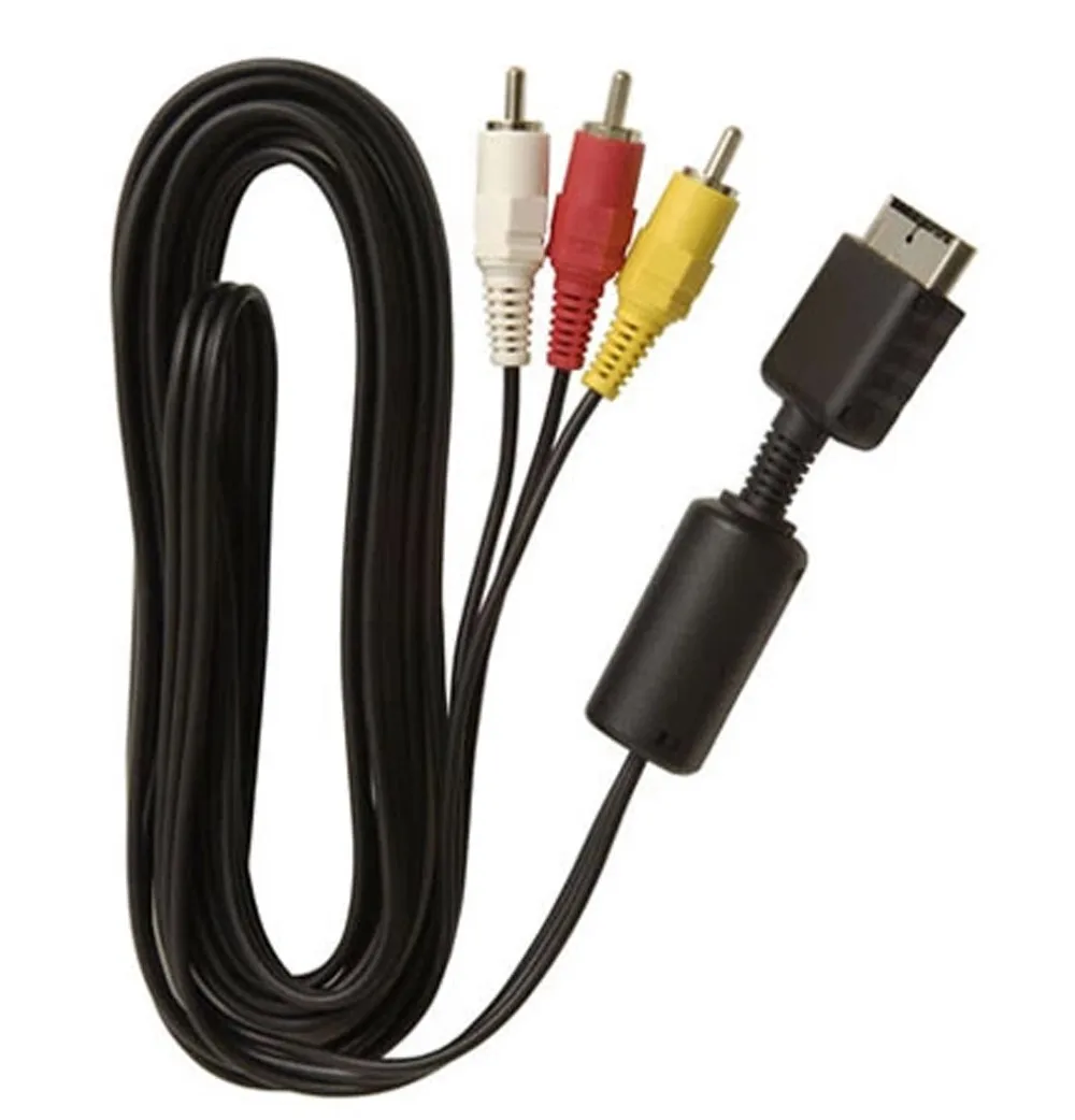 

AV Audio Video Cable Cord RCA A/V 6Z For Slim PlayStation PS1 PS2 PS3