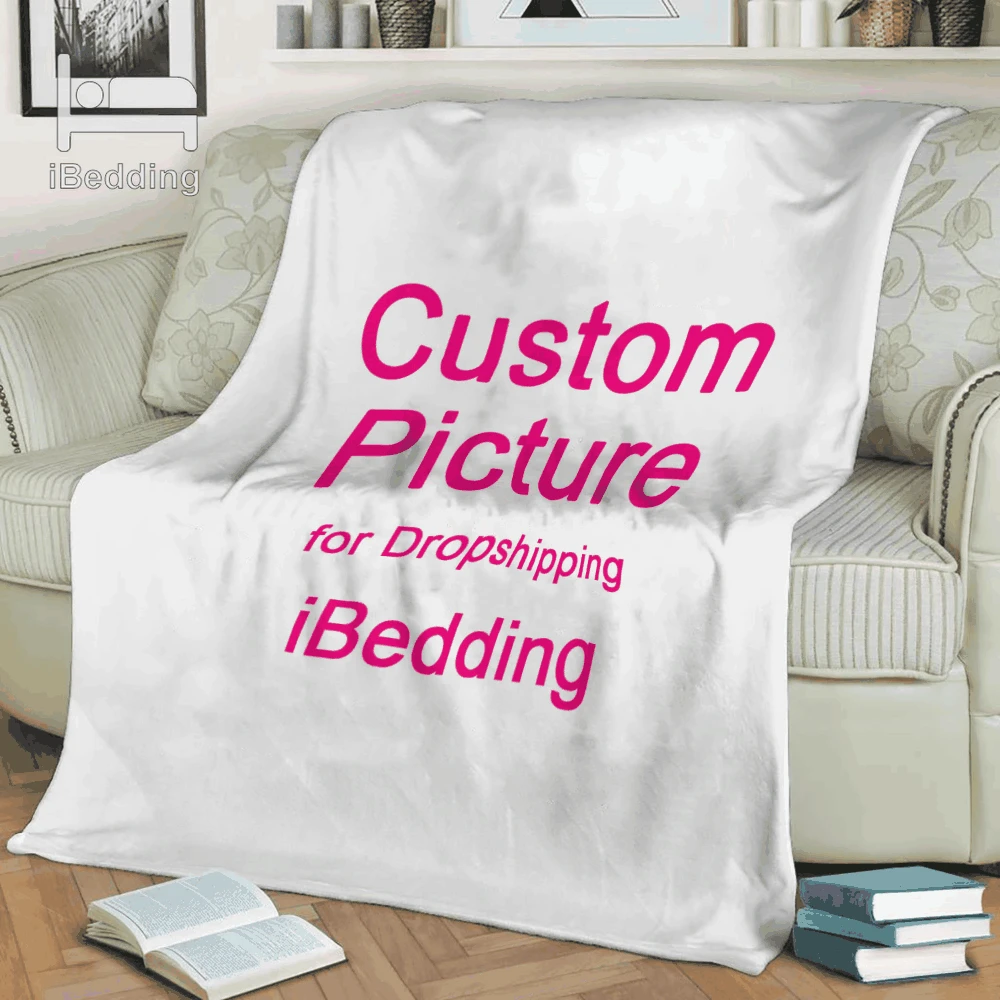 Флисовое одеяло на заказ фланелевое по индивидуальному заказу для дивана