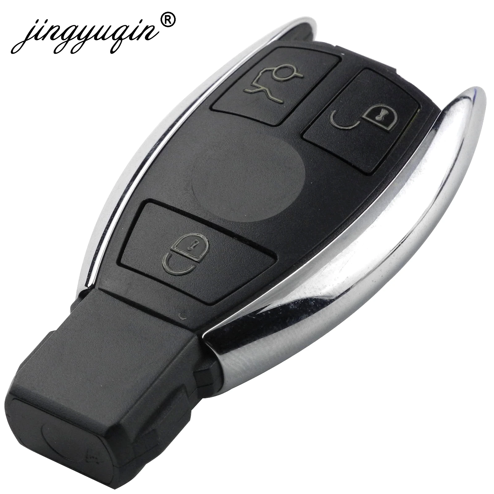 D Style 3 Buttons jingyuqin 2/3/4 Buttons Smart Remote Car Key Shell For Mercedes Benz BGA NEC C E R S CL GL SL CLK SLK Remote Key Fob - Color: D Style 3 Buttons