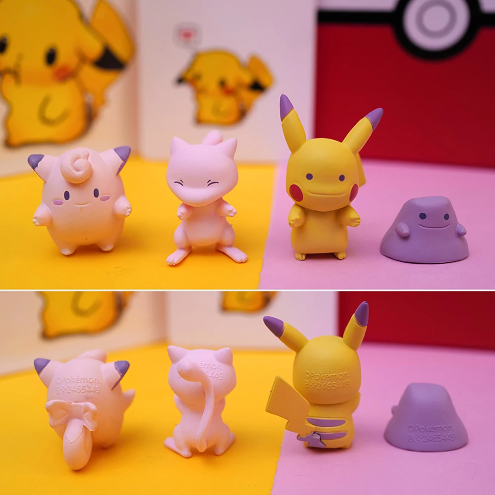 6 шт./компл. покемон Пикачу новый ряд станций орнамент Капсульная коллекция куклы