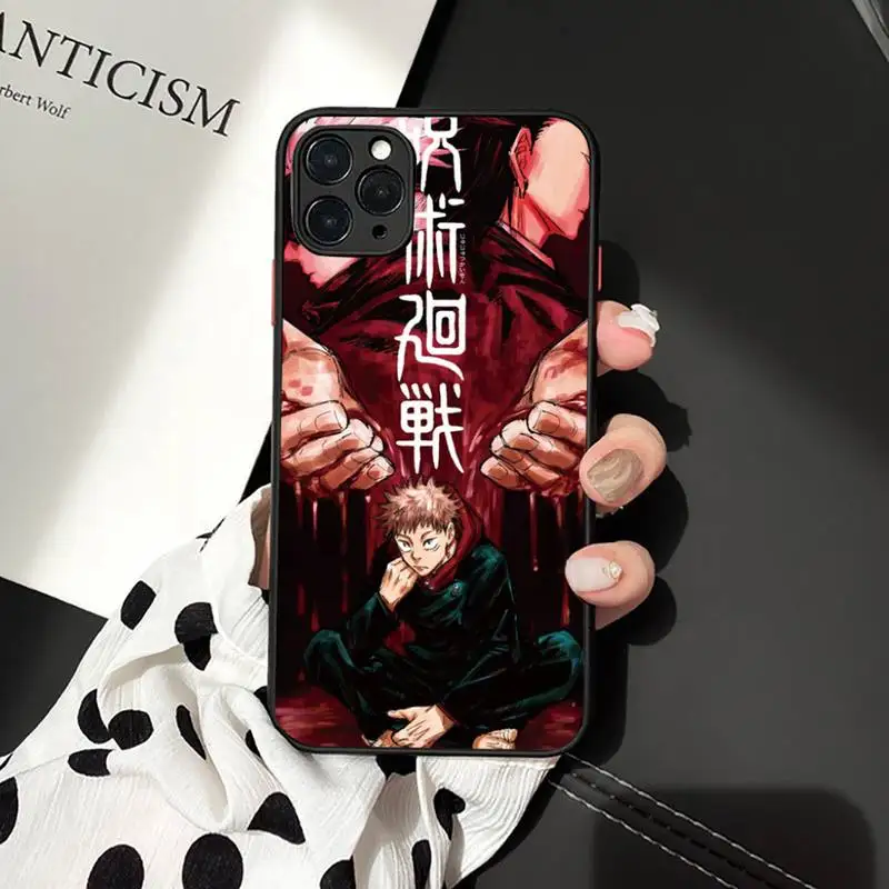 

Jujutsu Kaisen japanese Anime Phone Case matte transparent For iphone 7 8 11 12 plus mini x xs xr pro max cover