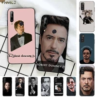 fhnblj robert john downey jr painted phone case for huawei honor 8 x 9 10 20 v 30 pro 10 20 lite view 7a 9lite play case