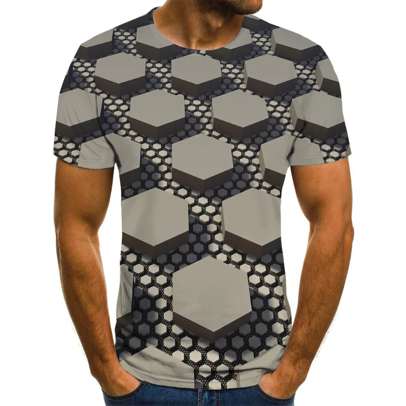 

2020 summer new hot men's t-shirt 3D printed short-sleeved fashion Harajuku style t-shirt