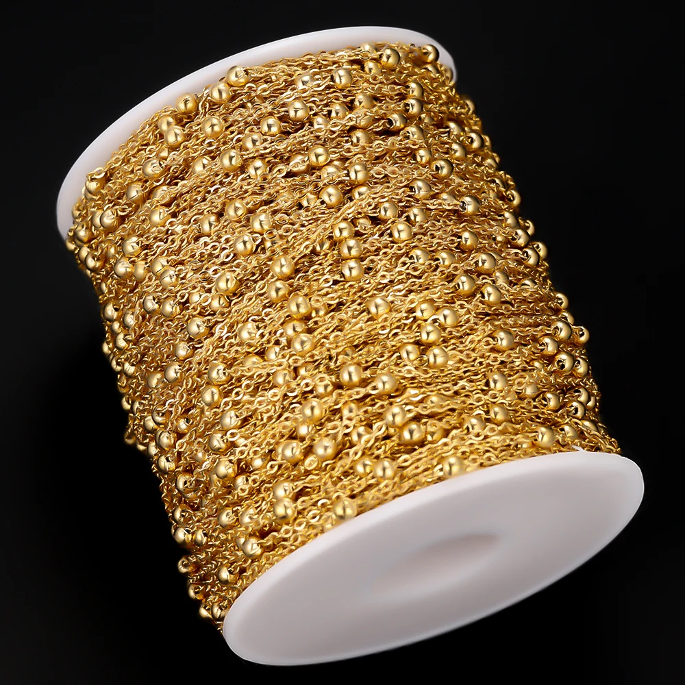 Semitree 2 метра бусины из нержавеющей стали цепочки колье компоненты сделай сам